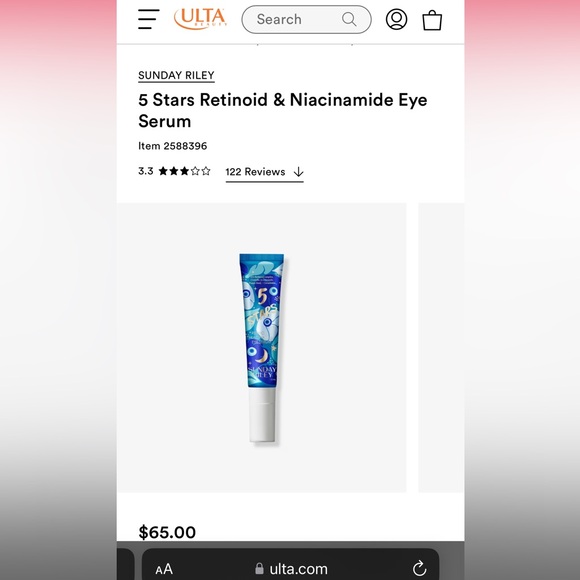 [NEW]Sunday Riley's 5 Stars Retinoid & Niacinamide Eye Serum - Picture 3 of 3